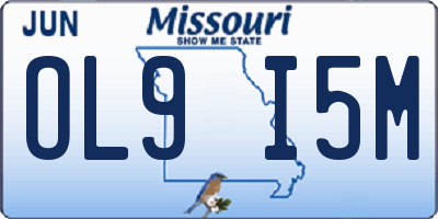 MO license plate OL9I5M
