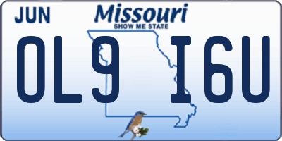 MO license plate OL9I6U