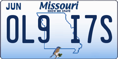 MO license plate OL9I7S