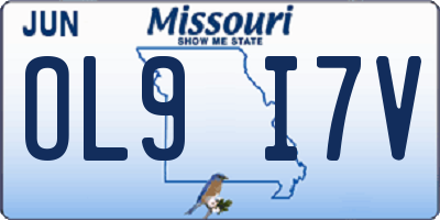 MO license plate OL9I7V