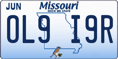MO license plate OL9I9R