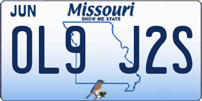 MO license plate OL9J2S