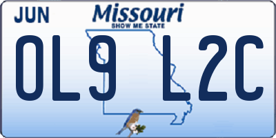 MO license plate OL9L2C