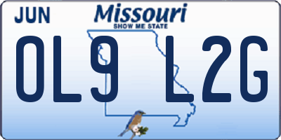MO license plate OL9L2G