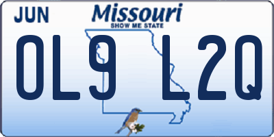 MO license plate OL9L2Q