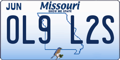 MO license plate OL9L2S