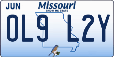 MO license plate OL9L2Y