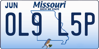 MO license plate OL9L5P