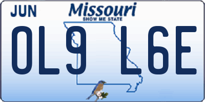 MO license plate OL9L6E