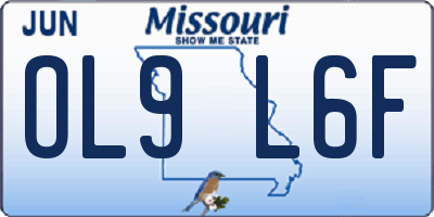 MO license plate OL9L6F