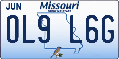 MO license plate OL9L6G