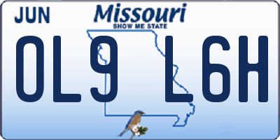 MO license plate OL9L6H