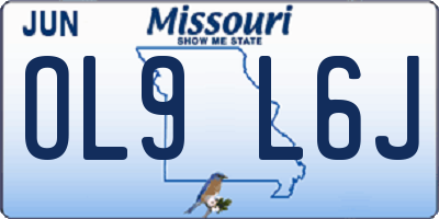MO license plate OL9L6J