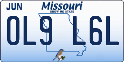 MO license plate OL9L6L
