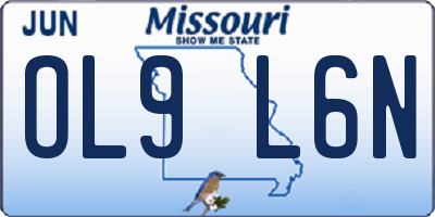 MO license plate OL9L6N