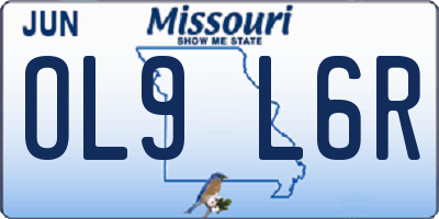 MO license plate OL9L6R