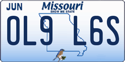 MO license plate OL9L6S