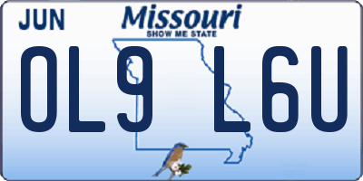 MO license plate OL9L6U