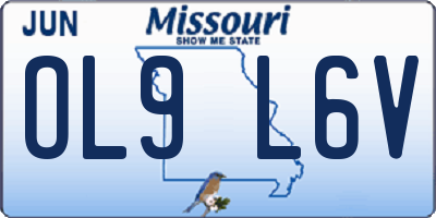 MO license plate OL9L6V