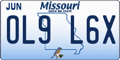 MO license plate OL9L6X