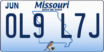 MO license plate OL9L7J