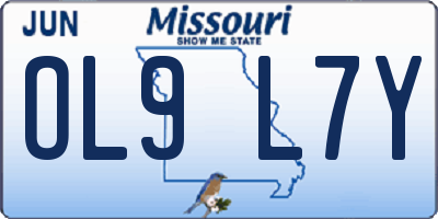 MO license plate OL9L7Y