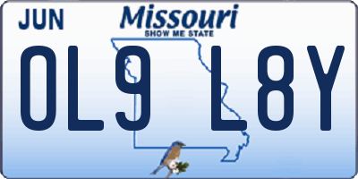 MO license plate OL9L8Y