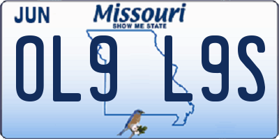 MO license plate OL9L9S