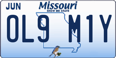 MO license plate OL9M1Y