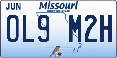 MO license plate OL9M2H