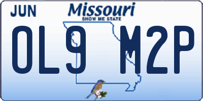 MO license plate OL9M2P
