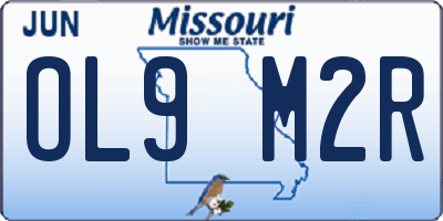 MO license plate OL9M2R