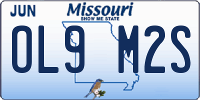 MO license plate OL9M2S