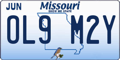 MO license plate OL9M2Y
