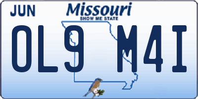 MO license plate OL9M4I
