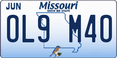 MO license plate OL9M4O