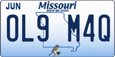 MO license plate OL9M4Q