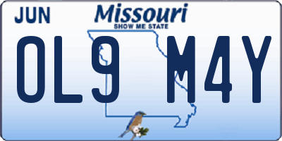 MO license plate OL9M4Y