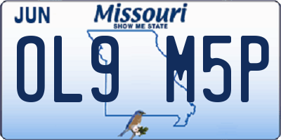 MO license plate OL9M5P