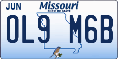 MO license plate OL9M6B