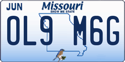 MO license plate OL9M6G
