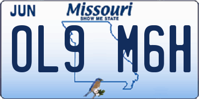 MO license plate OL9M6H