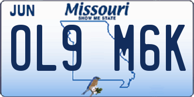 MO license plate OL9M6K