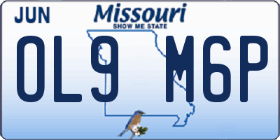 MO license plate OL9M6P