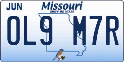 MO license plate OL9M7R