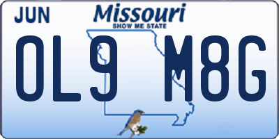 MO license plate OL9M8G