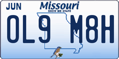 MO license plate OL9M8H