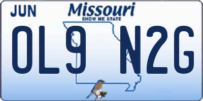 MO license plate OL9N2G