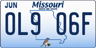 MO license plate OL9O6F