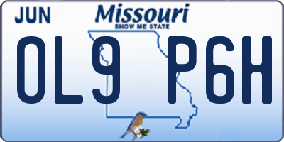 MO license plate OL9P6H